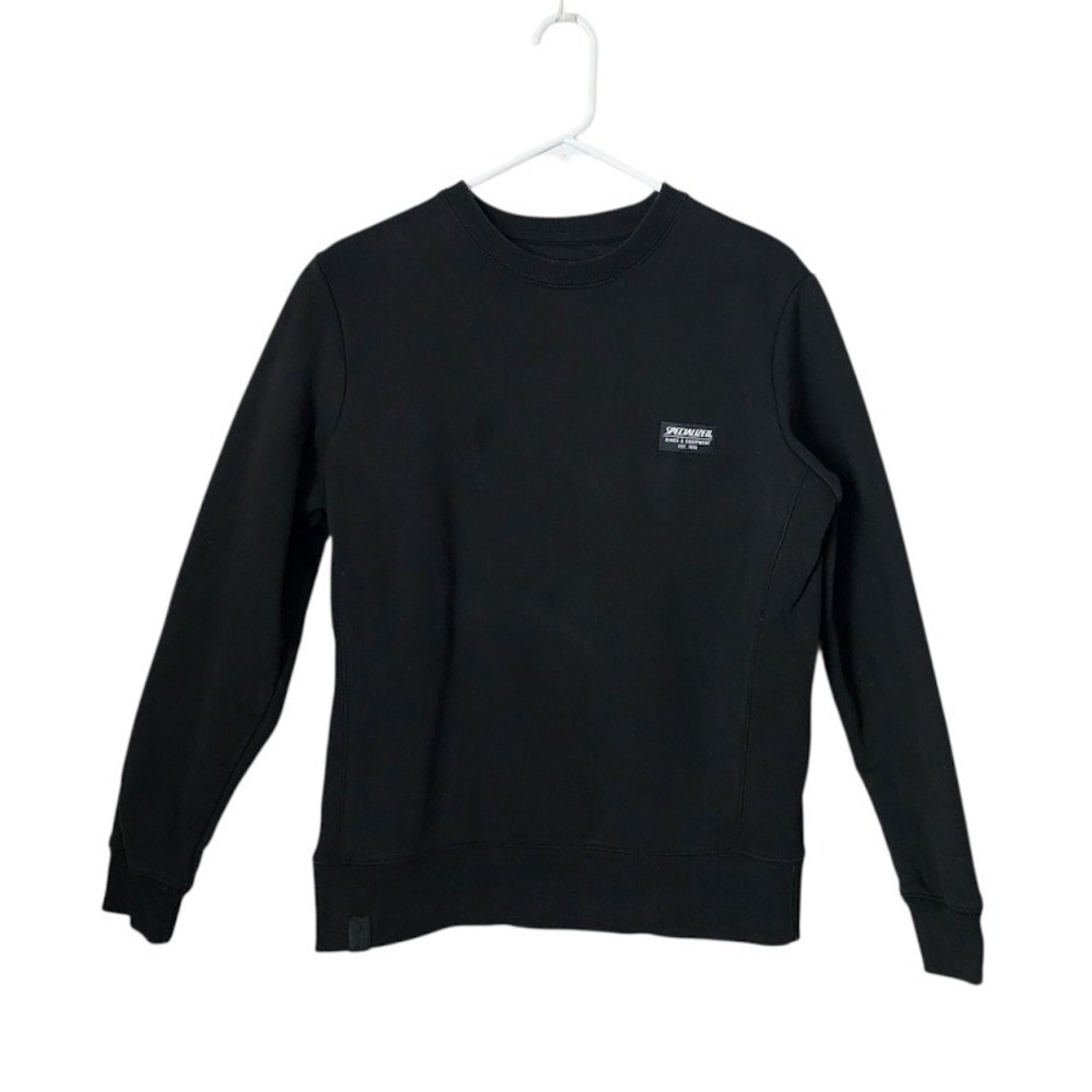 SPECIALIZED Black Crewneck Sweatshirt Small Cycling Lifestyle‎ Minimal Logo